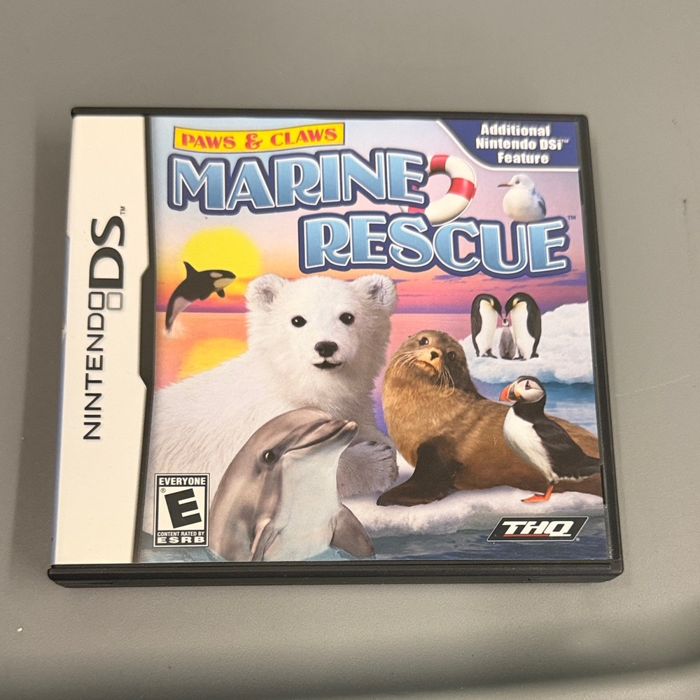 Nintendo DS Marine Rescue Game - Blue and White